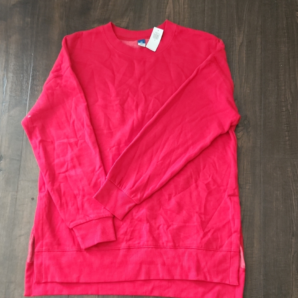 Vibrant Red Crewneck Sweatshirt